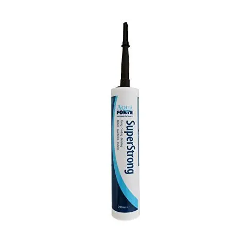 Produktbild: Elastischer Kleber für Teich und Aquarium I AquaForte Superstrong MS Polymer, 290ml, anthrazit I Einfach alles abdichten I Für u.a. EPDM und PVC geeignet I Klebt auch Unterwasser
