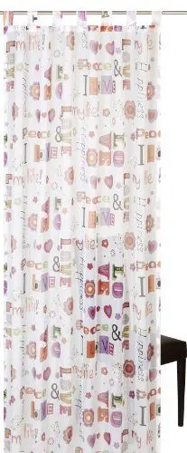 Produktbild: Elbersdrucke Happiness 05 Fertigdekoration, Polyester, weiß-bunt, 255 x 140 cm