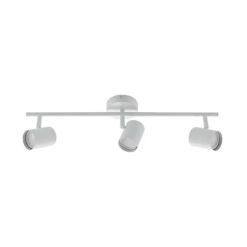 Produktbild: ELC LED Deckenlampe Weiß, Schwenkbar & Drehbar, 3-flammig, Inkl. 3 x 5W GU10 Leuchtmittel, Deckenleuchte, Deckenstrahler Warmweiß, Metall, Deckenspot, Strahler