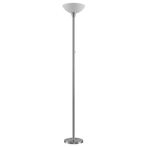 Produktbild: ELC Stehlampe 'Tariola' (Modern) in Alu aus Metall u.a. für Wohnzimmer & Esszimmer (1 flammig, E27) - Deckenfluter, Stehleuchte, Floor Lamp, Standleuchte, Wohnzimmerlampe, Wohnzimmerlampe