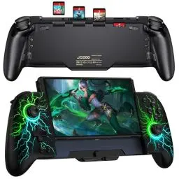 Produktbild: Elegamefy One-Piece Joypad Controller Ersatz für Nintendo Switch Controller/OLED, Switch Pro Controller mit Kühlem RGB Licht/Programmierbar/Dual Vibration/Turbo/Wakeup
