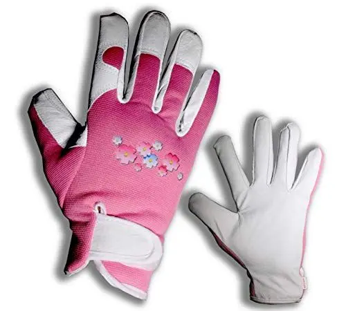 Produktbild: Elegante Gartenhandschuhe aus Leder, für Damen, schützt alle Finger Perfekt für Garten und Haus – absolut sicher zum Beschneiden von Rosen.