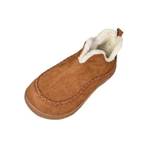 Produktbild: Winterschuhe Damen Chelsea Boots Kuschelig Outdoor Schneeboots Freizeitschuhe Elegant Gefüttert Keilstiefeletten Snow Boots Flach Winterstiefeletten Cowboystiefel Bequem Stiefel Stiefeletten