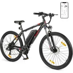 Produktbild: Eleglide M2 E Bike Herren Damen mit 36V 15Ah Abnehmbarer Akku, 27,5/29 Zoll Offroad E Mountainbike, Elektrofahrrad Pedelec mit APP, 24 Gänge Schaltung, Reichweite bis zu 125 KM (27,5 Zoll)