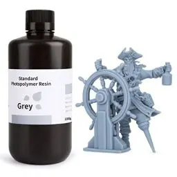 Produktbild: ELEGOO 3D Drucker Resin, UV 405nm Standard Resin mit Hohe Präzision und Schnelle UV-Härtung für MSLA/DLP/LCD 3D Drucker, Photopolymer-Kunstharz Flüssige 3D-Druckmaterialien, Grau 1000g