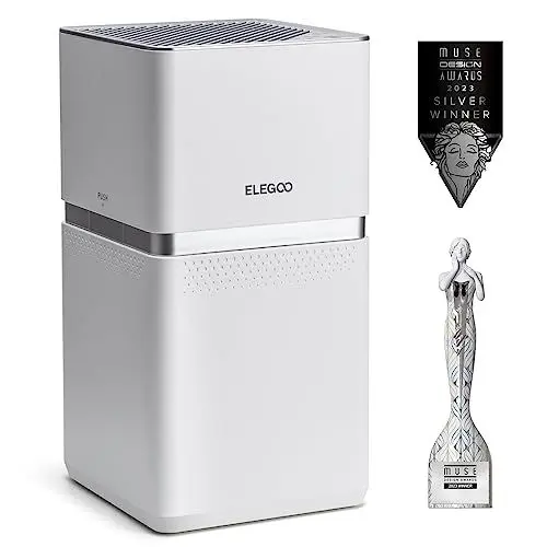 Produktbild: ELEGOO MarsMate Luftreiniger, Entfernt bis zu 95% TVOC, mit VOC Smart Sensor, Kompatibel mit ELEGOO Mars 4 Max, Mars 4 DLP, Saturn 3 Serie und Saturn 2 Resin 3D-Drucker, Größe von 210 * 247 * 410 mm