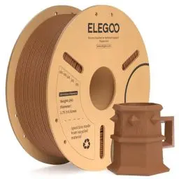 Produktbild: ELEGOO PLA+ Filament 1.75mm Braun 1KG, PLA Plus 3D Drucker Filament, Härter und Stärker 3D Druckmaterialien, Maßgenauigkeit +/-0,02mm, Kompatibel mit FDM-Drucker(1KG/Spool, 2.2lbs)