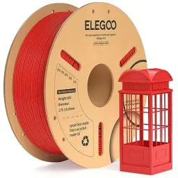 Produktbild: ELEGOO PLA+ Filament 1.75mm Rot 1KG, PLA Plus 3D Drucker Filament, Härter und Stärker Filament-3D-Druckmaterialien, Maßgenauigkeit +/-0,02mm, Kompatibel mit den Meisten FDM-Drucker(1KG/Spool, 2.2lbs)