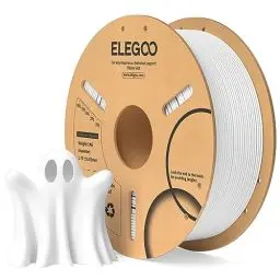 Produktbild: ELEGOO PLA Filament 1.75mm Weiß 1KG, 3D Drucker Filament Maßgenauigkeit +/- 0,02 mm, 1kg Pappspule (2.2lbs) Filament-3D-Druckmaterialien Passt für die meisten FDM 3D-Drucker