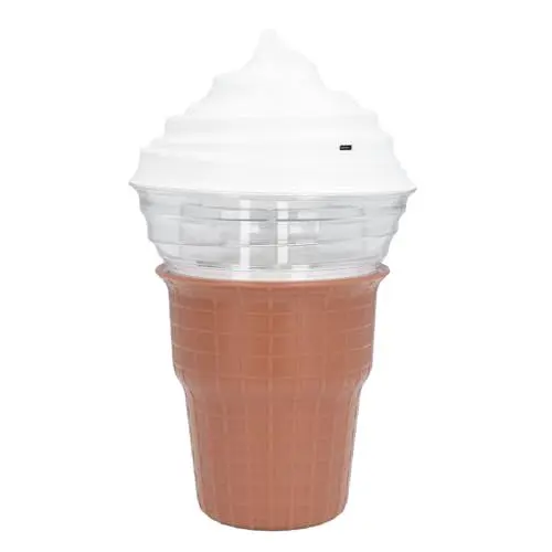 Produktbild: Elektrische Eismaschine, Eismaschine mit 450 Ml Fassungsvermögen mit Löffel, Eis-Joghurt-Maschine mit Nur Einer Taste zu Bedienen für Hausgemachtes Gelato, Sorbet, Yogurt