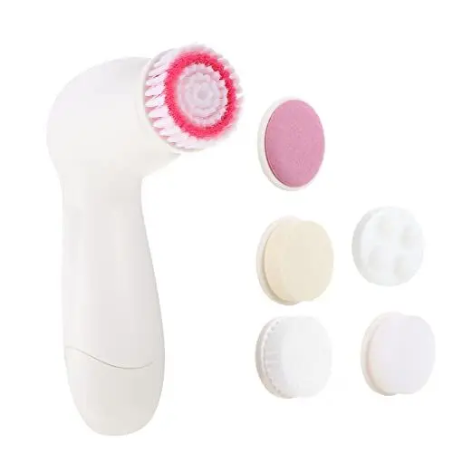 Produktbild: Elektrische Gesichtsbürste Set Wasserdichte Gesichtsreinigungsbürste für Tiefenreinigung Aufsätze Sanfte Massage Hautfreundliches Material für Strahlende und Gesunde Haut