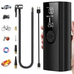 Produktbild: Elektrische Luftpumpe Portable Akku Kompressor: 8000mah Luftdruck 150psi for Fahrrad
