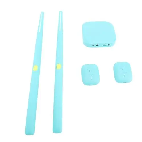 Produktbild: Elektrische Lufttrommel Set, Virtuelle Drumsticks Set, RGB Tragbar 3D-Bewegungsempfindung Air Drum Kit Mit & 8 Sounds für Erwachsene Percussion Accessoires (BLUE)