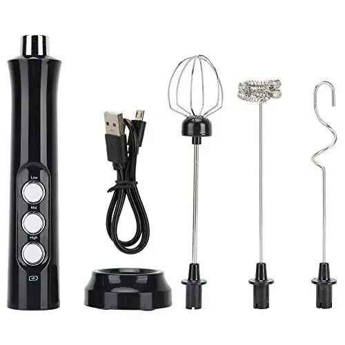 Produktbild: Elektrische Milchaufschäumer, USB Milchaufschäumer Stab Handheld Melektrischer Schneebesen Kaffeemixstab, für Kaffee Cappuccino Milchkaffee Latte Macchiato