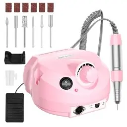 Produktbild: Elektrische Nagelfräser, AISEELY Elektrische Nagelfeile für Gelnägel, 30000 u/Min Verstellbare Geschwindigkei Pediküre Maniküre Set, Nagelschleifer Acryl Nägel Set für Anfänger Profi, Rosa