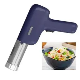 Produktbild: Elektrische Nudelmaschine, 40 W, Tragbare Kabellose Automatische Nudelmaschine aus Edelstahl, Tragbare Automatische Nudelmaschine mit Formformen, Messbecher (BLUE)