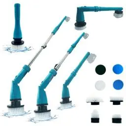 Produktbild: Elektrische Reinigungsbürste für Makita 18V Akku,Electric Spin Scrubber schnurlos mit 130cm verstellbarem Griff, 3 Gang,Wanne und Bodenfliese mopSet für Bad Küche Auto Fußboden