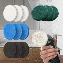 Produktbild: Elektrische Reinigungsbürste kompatibel Aufsatz für Bosch Universal Brush Bosch Reinigung Pad Bürste - Kompatibel mit Bosch Home/Garden 6033 Reinigungsbürste(12 Stück)