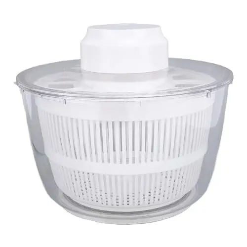 Produktbild: Elektrische Salatschleuder, USB-Salatschleuder, 5 L, Großes Fassungsvermögen, Obst- und Gemüsewaschtrockner für Gemüse, Obst, Salat, Schnelle Entwässerung