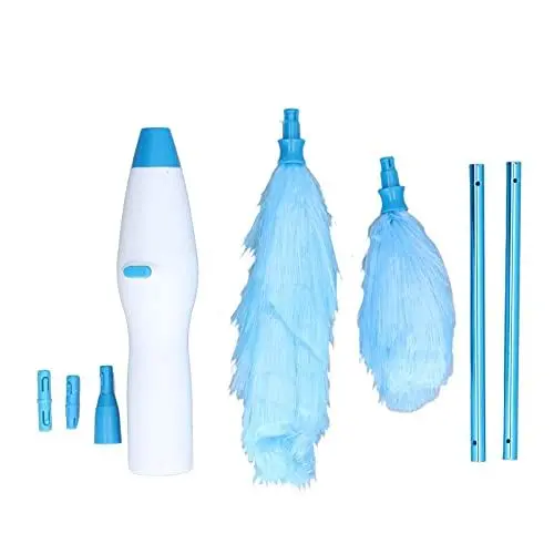 Produktbild: Haofy Elektrische Staubbürste, 360-Grad-Drehung, Super saugfähig, für alle Möbel, Blau, ABS+Faser