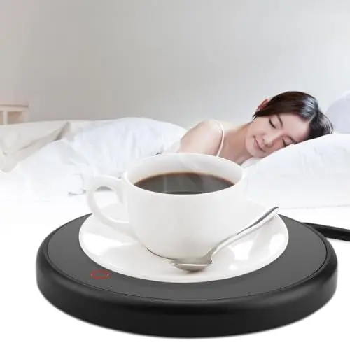 Produktbild: Elektrische Tassenwärmer Pad Desktop Tee Kaffee Milch Becher Heizung Coaster Tray 220-240V(03)