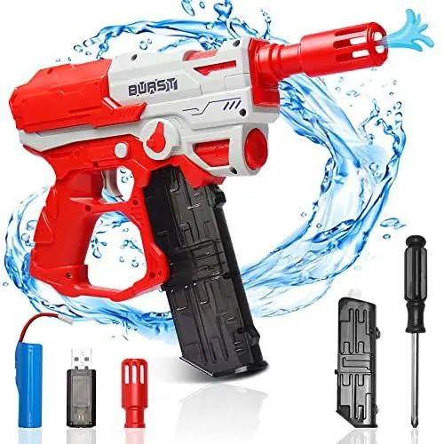 Produktbild: Elektrische Wasserpistole 150ml Mit Großer Reichweite Wasserspritzpistole 10-11 Meter Water Gun Garten für Kinder und Erwachsene, Wasserpistole Spritzpistolen Automatische EIN Hauch