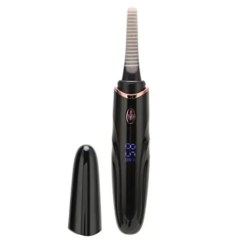 Produktbild: Elektrische Wimpernzange USB Wiederaufladbar Einstellbare Temperatur LED-Anzeige Beheizte Wimpernzange Beheizbare Wimpernzange für Geschwungene Wimpern