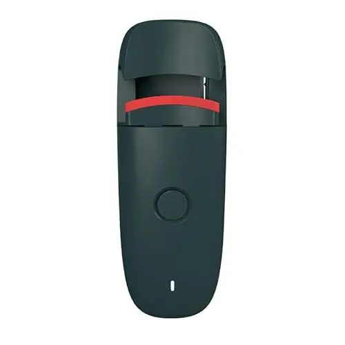 Produktbild: Elektrische Wimpernzange, aufladbar über USB, tragbare elektrische Wimpernzange, lang anhaltende Locken, mit Silikonkissen, konstante Temperatur und Verbrühschutz, grün