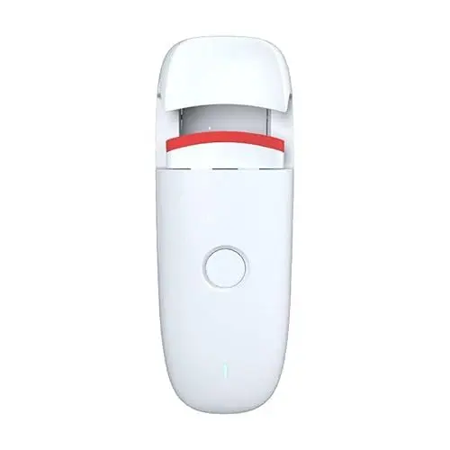 Produktbild: Elektrische Wimpernzange, aufladbar über USB, tragbare elektrische Wimpernzange, lang anhaltende Locken, mit Silikonkissen, konstante Temperatur und Verbrühschutz, weiß