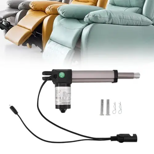 Produktbild: Elektrischer 24-V-Linearaktuator, Mikro-Linearaktuator, kompakte 4-Zoll-Hub-Schubstange für elektrische Sofas, Massagesessel und intelligente Möbel