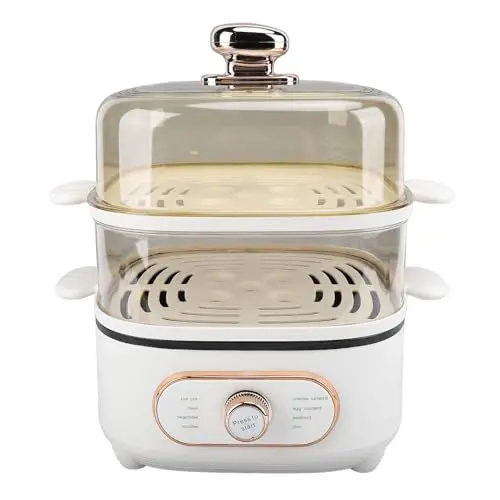 Produktbild: Dampfgarer, 1200 W, 10,5 L, Elektrischer Kochtopf Zum Kochen (PP+Stk)