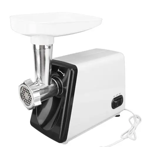 Produktbild: Elektrischer Fleischwolf, 2500W Hochleistungs-Fleischwolf Maschine, Multifunktions-Edelstahl-Wurstfüllmaschine, Wurstmacher, Fleischwolf für die Küche zu Hause (EU-Stecker 220 V)
