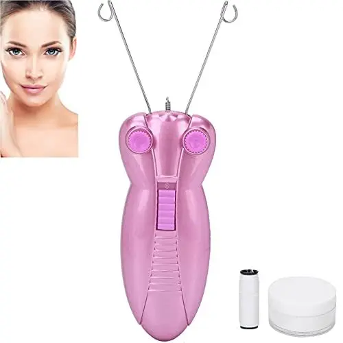 Produktbild: Elektrischer Gesichtshaarentferner, Damen Gesichtshaarentferner, Traditionelle Elektrischer Schönheitsepilierer Facial Threading Haarentfernungsrasierer, USB Lade Epilierer für Baumwollfaden