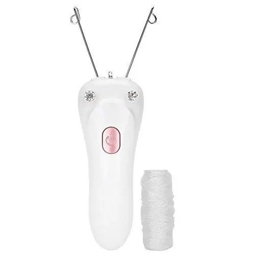 Produktbild: Elektrischer Gewindeepilator, Haarentferner USB-Lade-Baumwollfaden-Epilierer für Frauen (Host + Baumwollfaden + USB-Kabel)(Rosa)