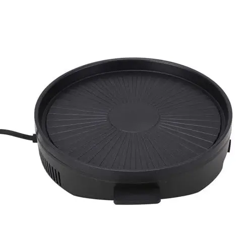 Produktbild: Elektrischer Grill, Multifunktions Rauchloser Kochtopf, BBQ Party Küchenzubehör, mit eingebauter Heizröhre, für Zuhause, Partys und Grillen (EU-Stecker 220 V)