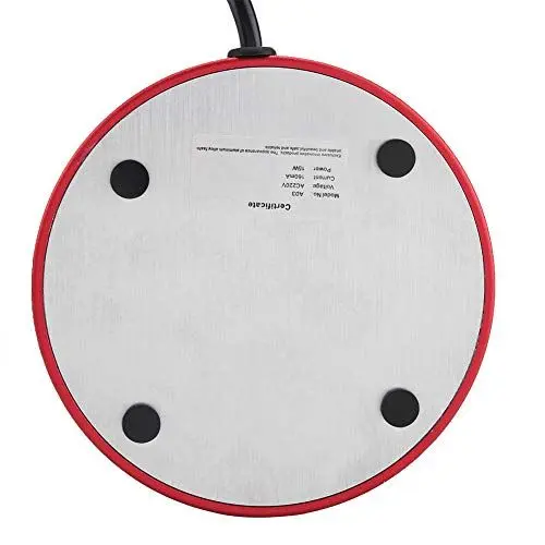 Produktbild: Elektrischer Heißheizkörper mit Saugnapf Desktop Teetasse, Latte Warmhaltebehälter für Zuhause und Büro 220-240 V Spina Rossa Eu