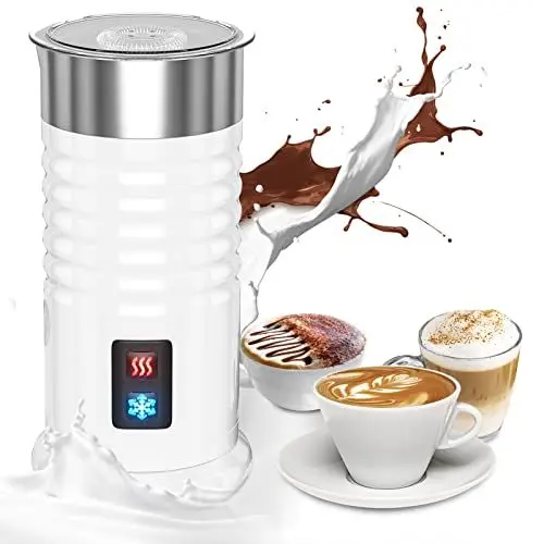 Produktbild: Elektrischer Milchaufschäumer 400 W 240 ml 3 in 1 Milchaufschäumer heißer Schaum dick dünn kalt warm für Latte Chocolate Nespresso Cappuccino