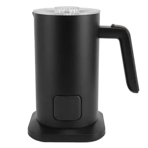 Produktbild: Delaman Milchaufschäumer, Elektrisch, 4-in-1, Automatischer Milchaufschäumer, Dampfgarer, Geräuschloser Betrieb mit Bodendeckel für Kaffee, Latte, Cappuccino, Schokolade, Delamanz08sngk3t5