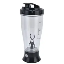Produktbild: Elektrischer Mixbecher, Tragbarer Mixer Tragbarer Mixbecher 350ml Automatischer Shaker-Becher Kaffee-Milch-Schüttelflasche für Protein-Shakes(Klassisches Schwarz)