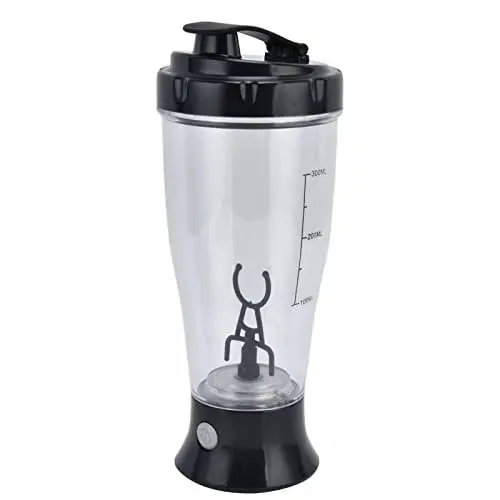 Produktbild: Elektrischer Mixbecher, Tragbarer Mixer Tragbarer Mixbecher 350ml Automatischer Shaker-Becher Kaffee-Milch-Schüttelflasche für Protein-Shakes(Klassisches Schwarz)