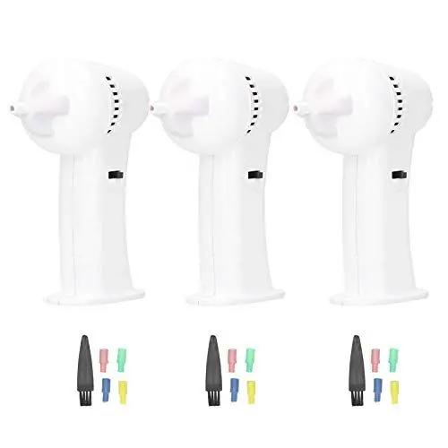 Produktbild: Elektrischer Ohrreiniger, ANGGREK 3 Box Tragbarer Elektrischer Ohrreiniger Ohrmassage Ohrenschmalz Absauggerät Set Weiches Silikon Ohrenschmalz Entfernungsset mit LED-Licht