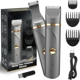 Produktbild: Elektrischer Rasierer Damen Intimbereich, Intimrasierer Für Frauen, Damenrasierer Intimrasierer, Rasierer Damen Intimbereich, Aufladbar,Wasserdicht für nass und trocken, Grau