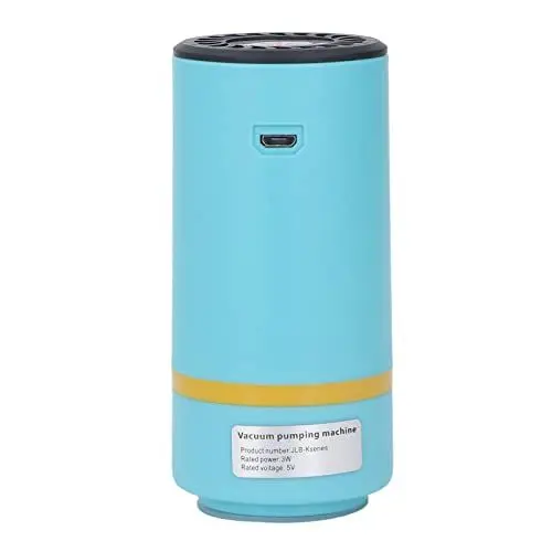 Produktbild: Elektrischer Vakuumierer Lebensmittel-Vakuumierer mit Akku für Lebensmittelverpackungen, USB-Aufladung (blauer See)
