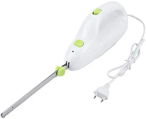 Produktbild: Elektrisches Brotmesser, Elektrisches Gefrorenes Fleischmesser mit Kraftvollem 110Watt Motor, Tragbare Edelstahlklinge Elektrischer Fleischmesseranzug Zum Schneiden Von Fleisch Brot Käse