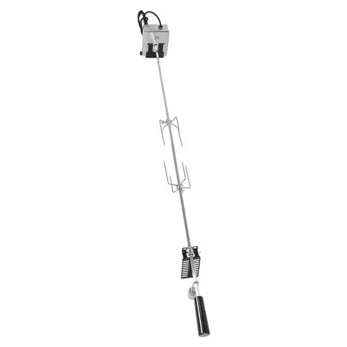 Produktbild: Elektrisches Drehspieß-Grill-Set, 33,1 Lb Tragkraft für Spanferkel, Hähnchen und Lamm, Stabiler Rotationsmotor, Automatisches Grill-Set aus Edelstahl, Ideal für Grillen Im