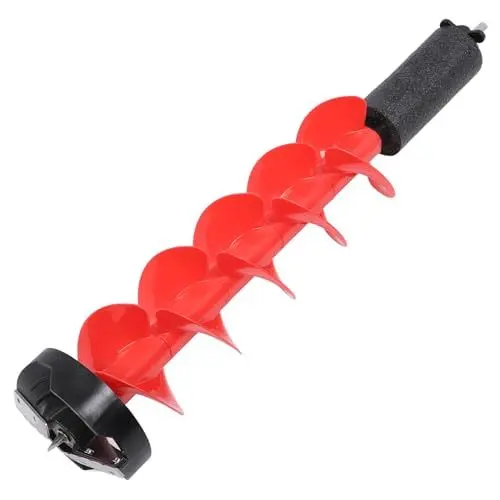 Produktbild: Elektrisches Eisbohrer-Set, 28 Zoll Nylon-Eisbohrer-Bohrer, 6 Zoll Durchmesser Eisfischen-Schneckenbohrer mit Klingen