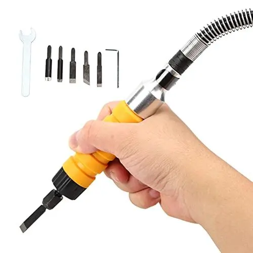 Produktbild: Elektrisches Meißel-Schnitzwerkzeug, Elektrische Holzbearbeitungs-Meißel-Schnitzmesser-Kits, Schnitzmeißel-Gravurmesser-Werkzeugzubehör Elektro-Meißel-Set für Zimmermann und Graver