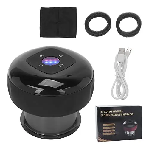 Produktbild: Elektrisches Schröpftherapie-Massagegerät, Professionelles Smart-Schröpftherapie-Massagegerät, Einstellbares Automatisches Werkzeug für Den Rücken, Zervikale Cellulite, Muskel, Körper, Schulter, Nacke
