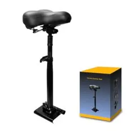 Produktbild: Elektro Scooter Sitz, E Scooter Sitz Klappbar, Stoßfester Rollersattel Nachrüsten, E Roller Sitz Für Erwachsenenroller, 40-55cm Höhenverstellbar Elektroroller Sitz