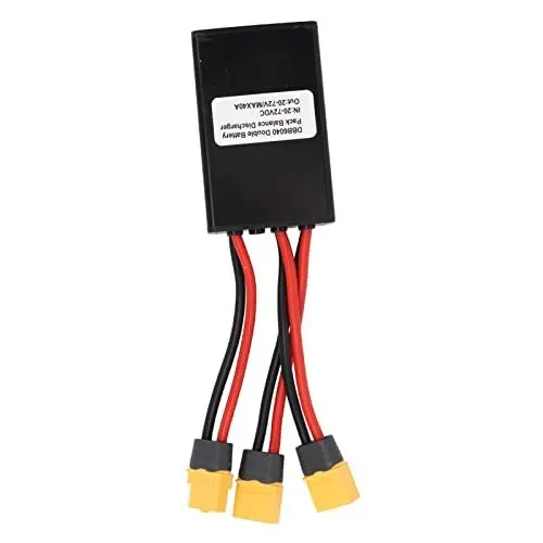Produktbild: Elektrofahrrad-Doppelbatterie-Entladeausgleicher, Konverter-Doppelbatterie-Parallelmoduladapter 20V-72V, mit XT60-Anschluss (40A)